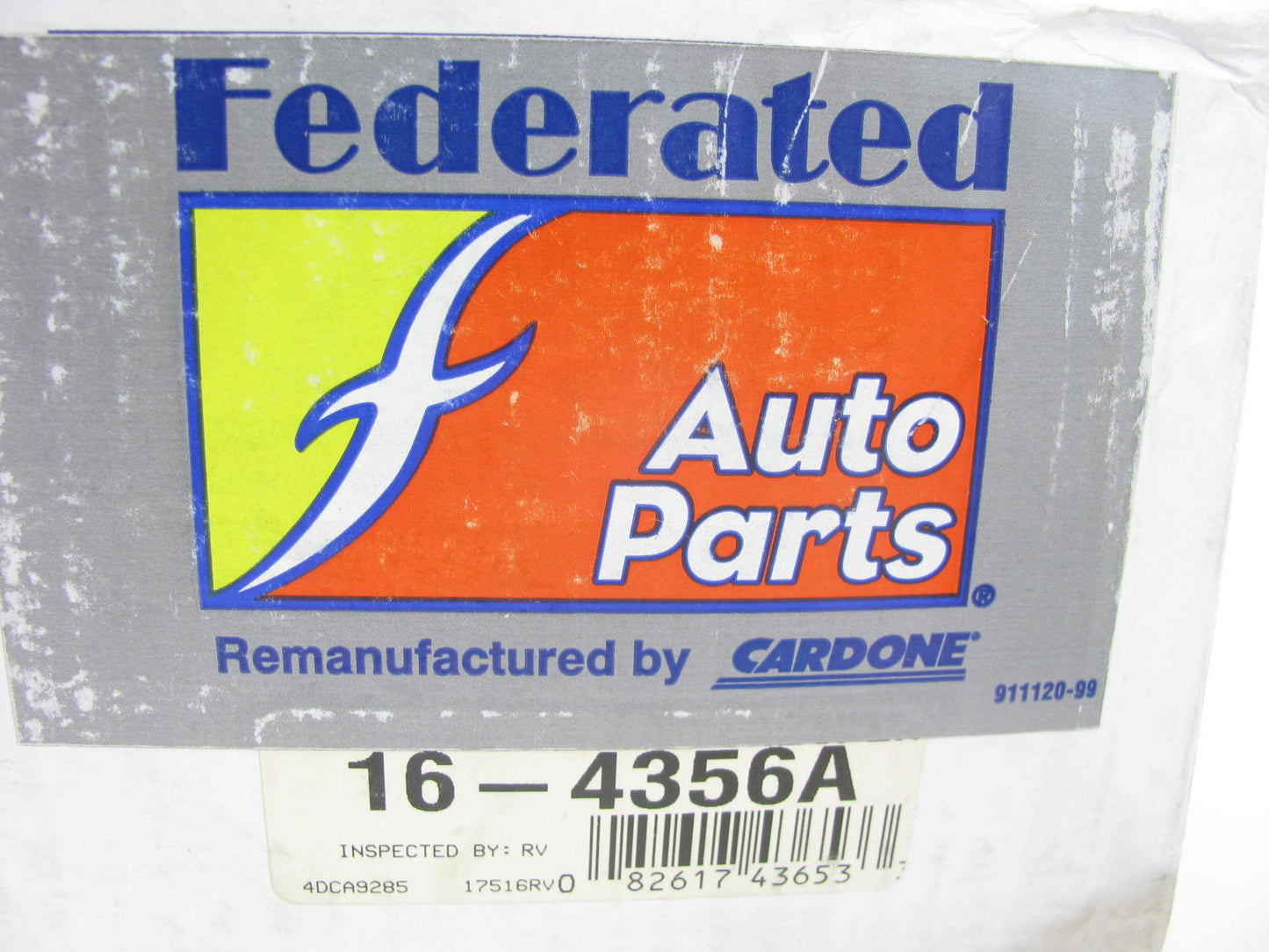 Federated 16-4356A Remanufactured Disc Brake Caliper - Front Left / Right