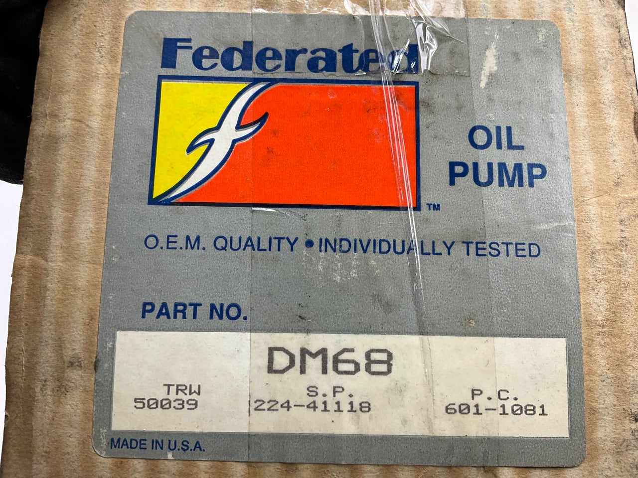 Federated DM68 Engine Oil Pump For 1962-2001 Ford 221 255 260 289 302-V8