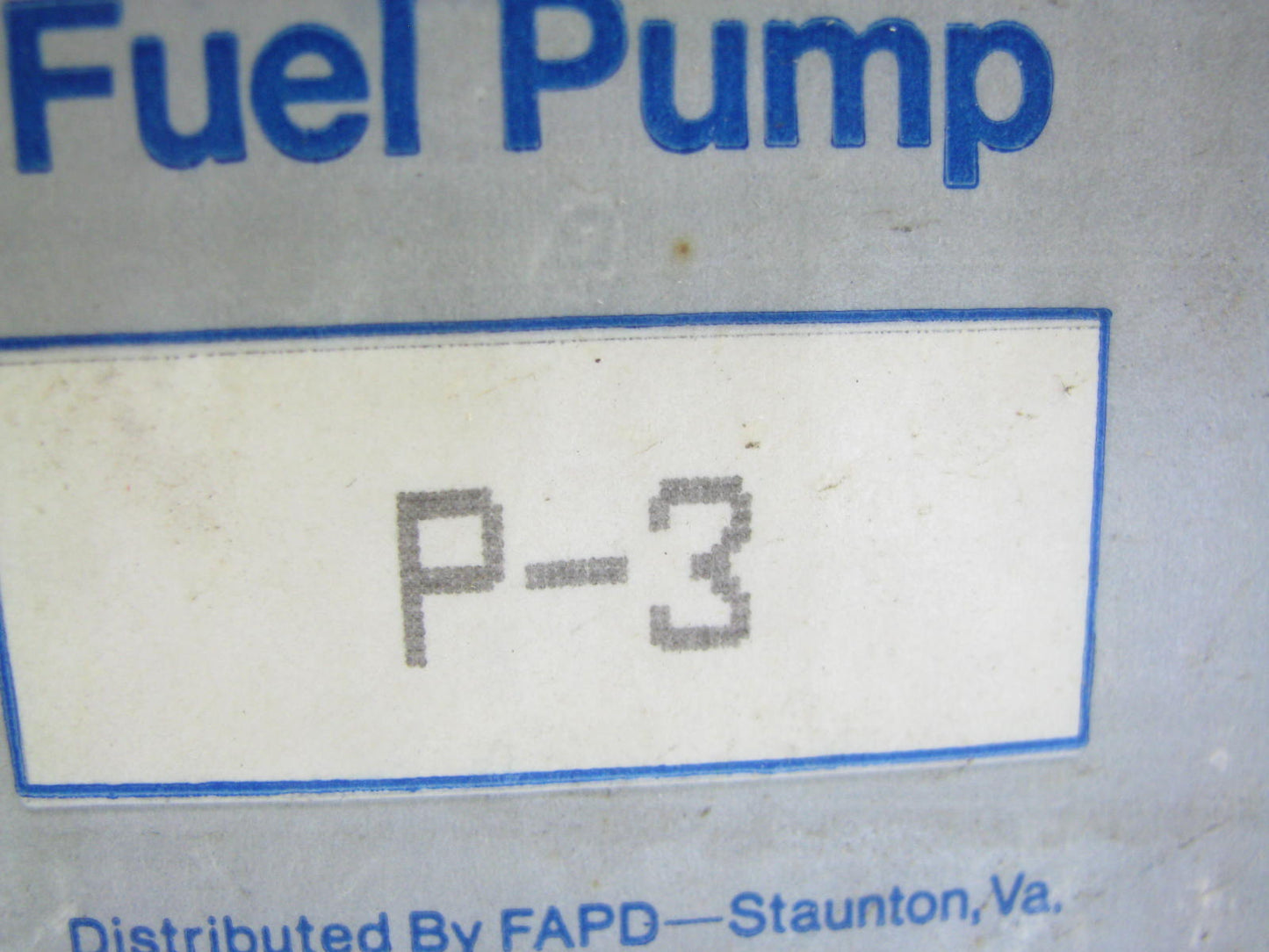 Federated P-3 Replacement Electric In-tank Fuel Pump