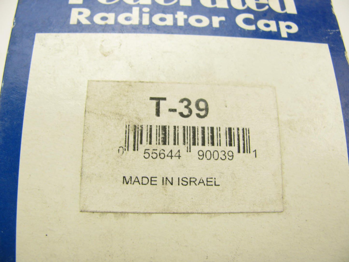 Federated T-39 Engine Coolant Recovery Tank Cap