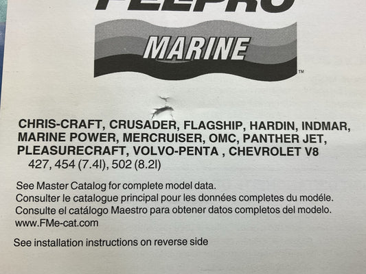 Fel-Pro Marine Valve Cover Gaskets Set For Chevy 454 502 V8 ChrisCraft, Mercury