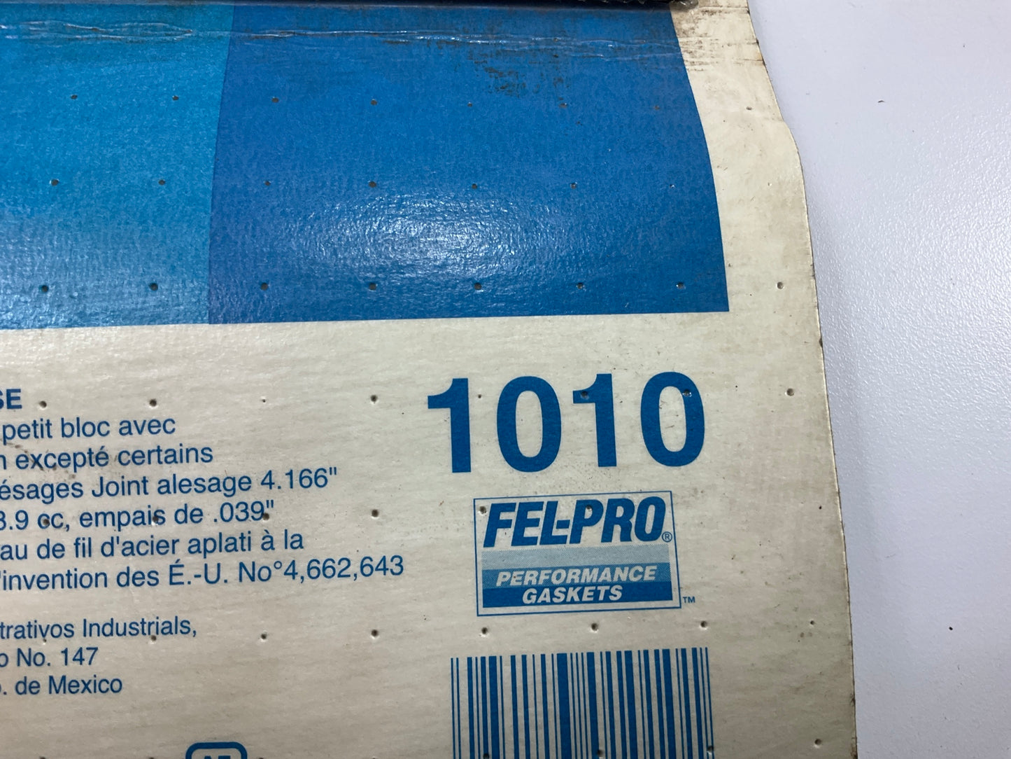 Fel-Pro 1010 Engine Cylinder Head Gasket - SBC Small Block Chevy V8 Alum. Heads