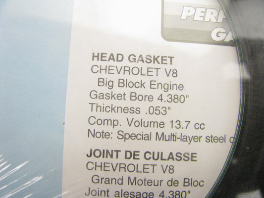 Fel-Pro 1071-053 BBC Chevy 396-454 V8 MLS Head Gasket 4.380'' Bore, .053'' Thick