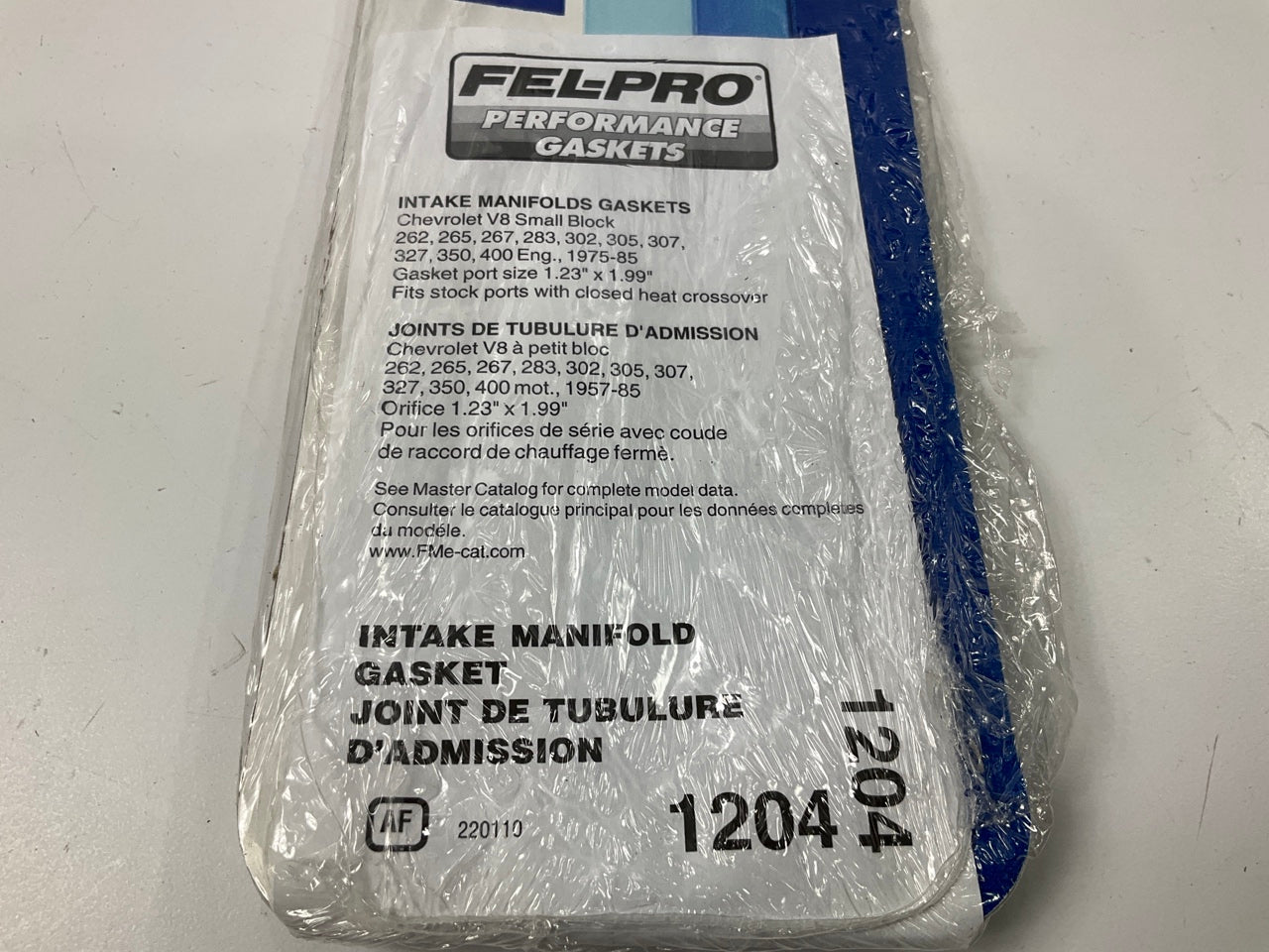 Fel-pro 1204 Engine Intake Manifold Gasket Set - Chevy SBC 1.23'' X 1.99'' Ports