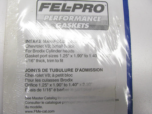 Fel-Pro Performance 1244 Intake Manifold Gasket Set - Chevy SBC W/ Brodix