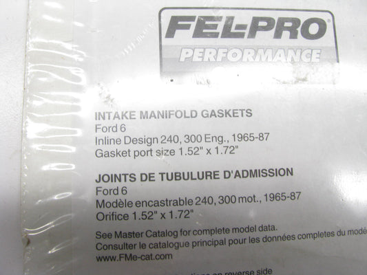 Fel-pro Performance 1264 Intake Gasket Set 060 In. Thick, Ford, 240/300, L6