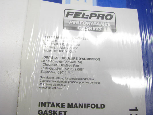 Fel-pro 1382-1 Performance Intake Manifold Gaskets 2.065''x.1.52'' Port .030'' SBC