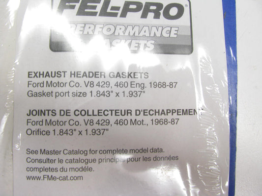 Fel-pro Performance 1422 Header Exhaust Gasket Set Ford V8 429 460