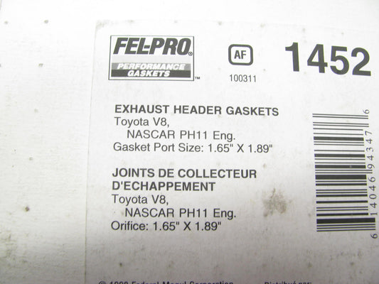 Fel-pro Performance 1452 Exhaust Manifold Gasket Set For Toyota P9 PH11 PH12