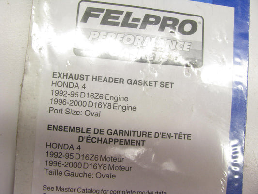 Fel-pro 1469 Performance Exhaust Header Gasket For 1996-2000 Honda D16Y8 VTEC
