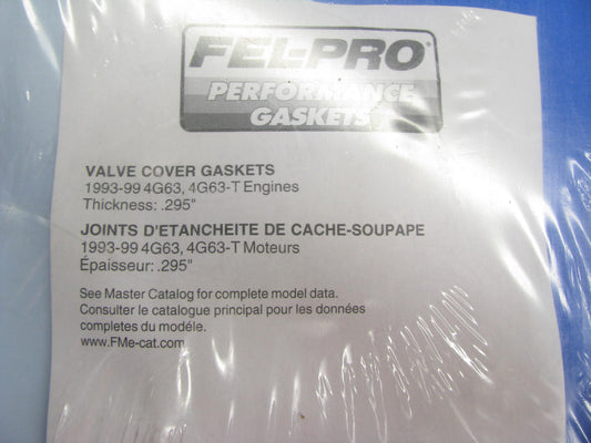 Fel-pro Performance 1675 Valve Cover Gasket Set For 93-99 Mitsubishi 4G63, 4G63T