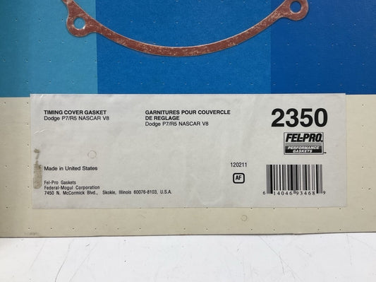 Fel-pro 2350 Performance Timing Cover Gasket For Chrysler V8 Racing Small Block