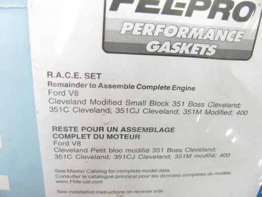 Fel-pro Performance 2370 R.A.C.E. Engine Gasket Set For Ford 351C, 351M, 400 V8