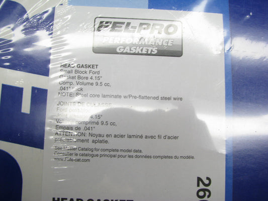 Fel-pro 2667-5 Left Cylinder Head Gasket - Roush Ford 302 SVO, 4.150'' Bore .041''