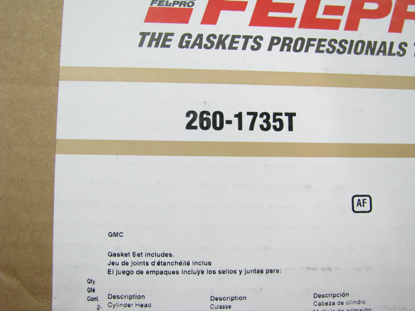 Fel-pro 260-1735T Engine Full Gasket Set For 1996-2002 Chevrolet GMC 350 5.7L-V8