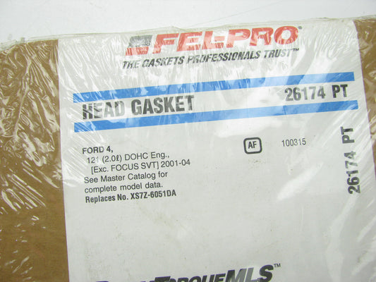 Fel-Pro 26174PT Engine Cylinder Head Gasket - 2000-04 Ford 121 - 2.0L I4 DOHC