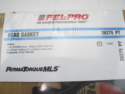 Fel-pro 26275PT Engine Cylinder Head Gasket for 2001-2006 BMW 2.5L 3.0L