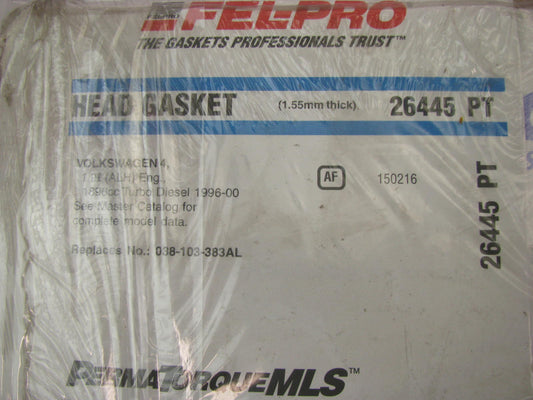 Fel-pro 26445PT Cylinder Head Gasket - 1996-2000 VW TDI 1.9L Turbo Diesel