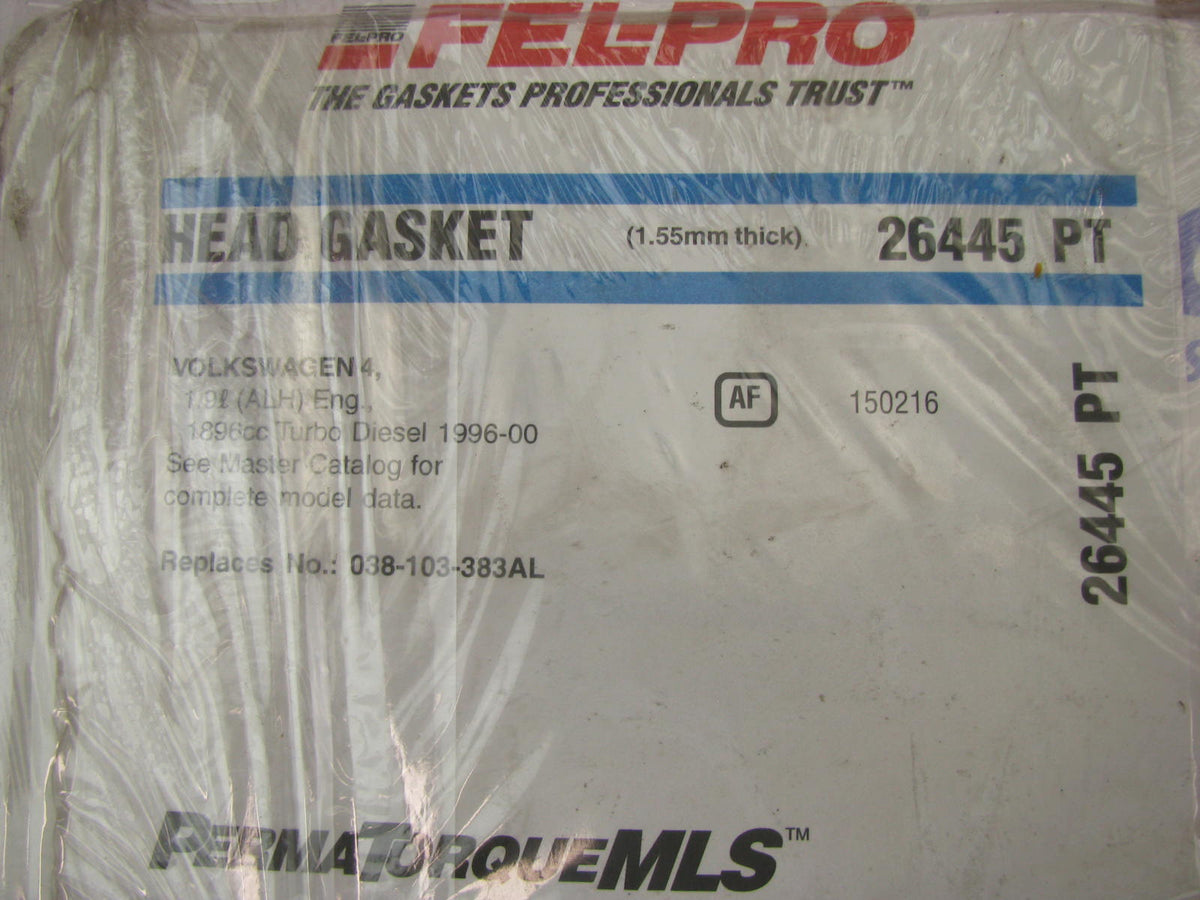 Fel-pro 26445PT Cylinder Head Gasket - 1996-2000 VW TDI 1.9L Turbo Diesel