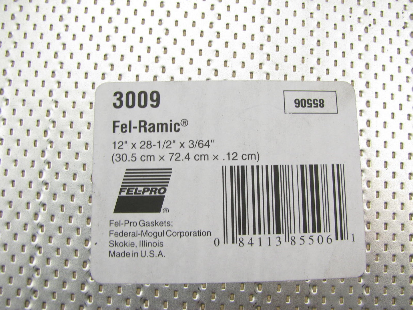 Fel-Pro 3009 Fel-Ramic Exhaust Gasket Material Sheet Roll 12'' X 28-1/2'' X 3/64''