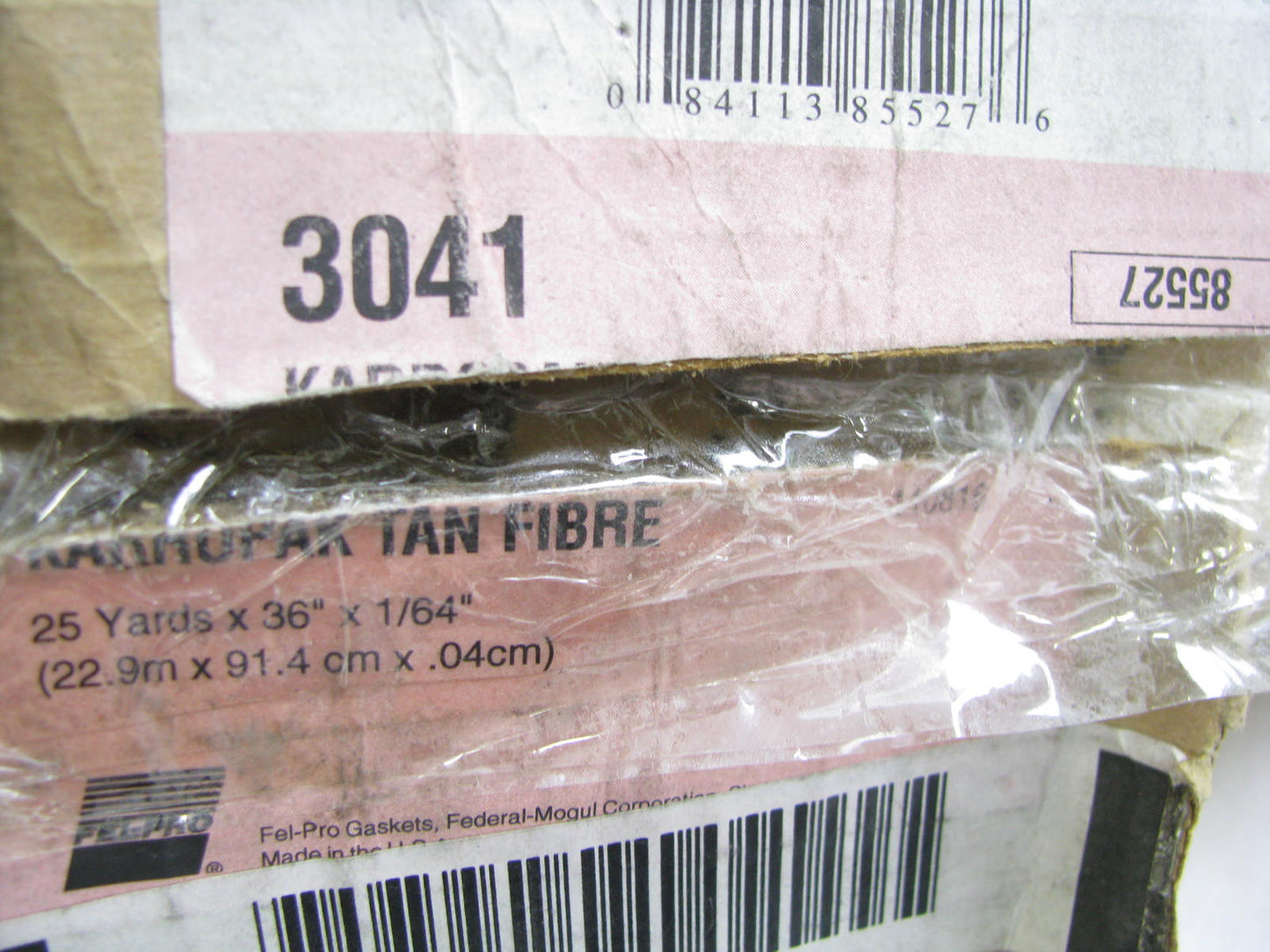 Fel-pro 3041 Karropak Tan Fiber Gasket Material 1/64'' Thick X 36'' Wide X 25 Yard