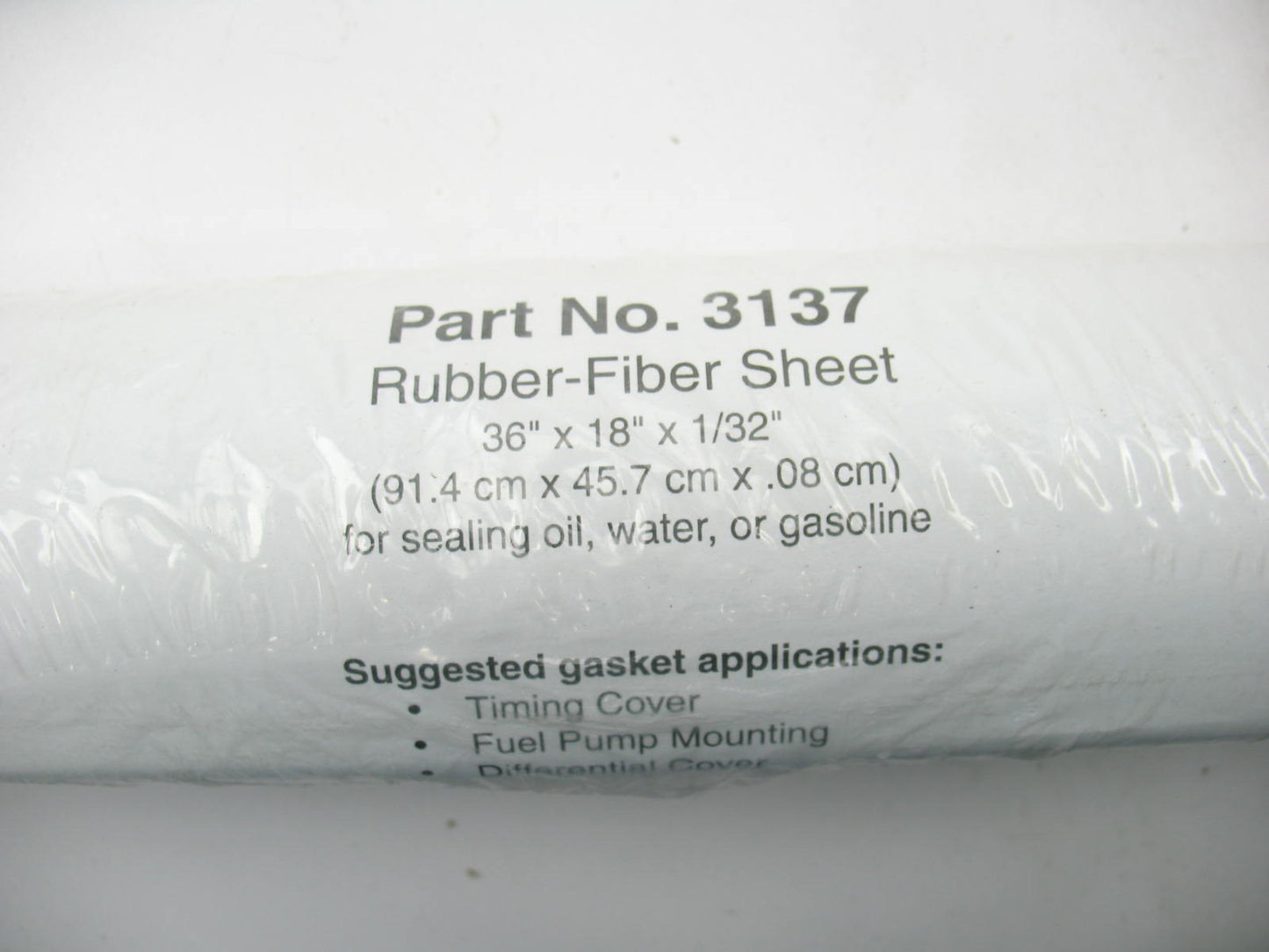 Fel-Pro 3137 Rubber Fiber Gasket Making Material Roll Sheet - 36'' X 18'' X 1/32''
