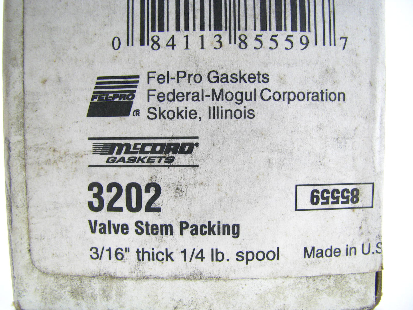 Fel-pro 3202 Valve Stem Packing - 3/16'' Thick 1/4lb Spool