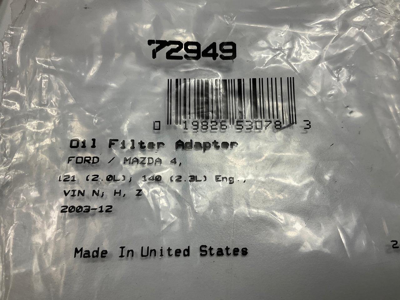 Fel-pro 72949 Engine Oil Filter Adapter Gasket