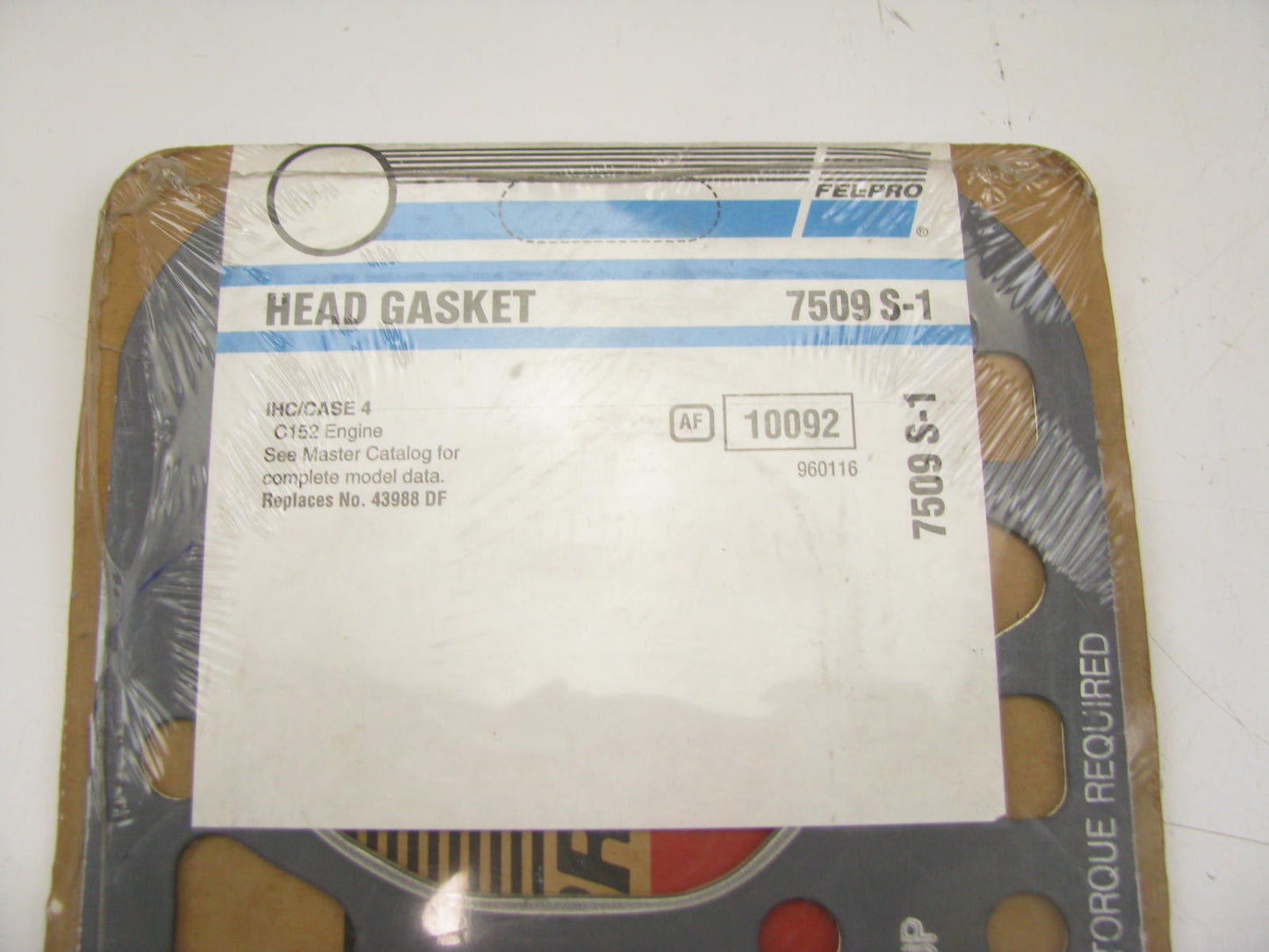 Fel-Pro 7509S-1 Engine Cylinder Head Gasket For International IHC 152 164-L4