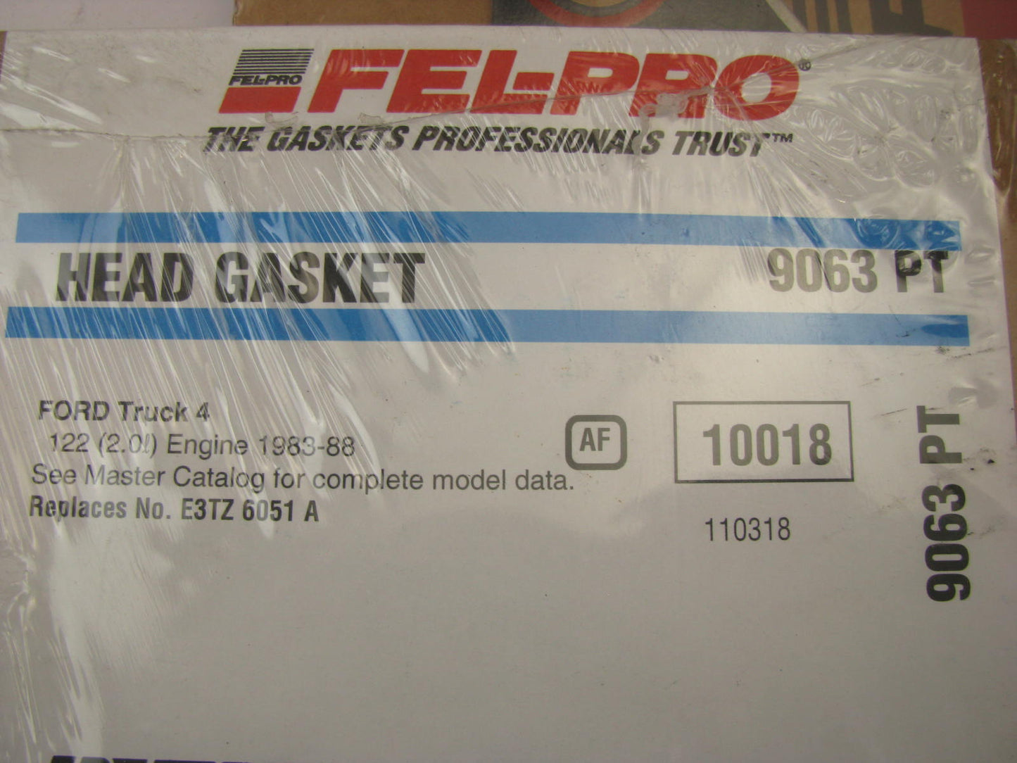 Fel-pro 9063PT Cylinder Head Gasket 1983-88 Ford Ranger 2.0L SOHC