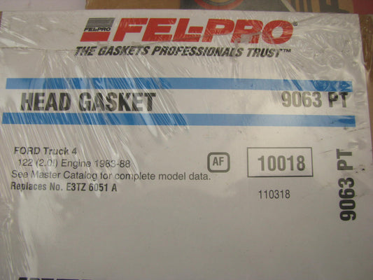 Fel-pro 9063PT Cylinder Head Gasket 1983-88 Ford Ranger 2.0L SOHC