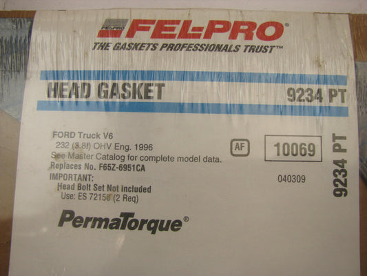 Fel-pro 9234PT Engine Cylinder Head Gasket for 1996 Ford Windstar 3.8L-V6