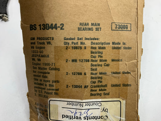 Fel-pro BS13044-2 Rear Engine Main Bearing Seal Set