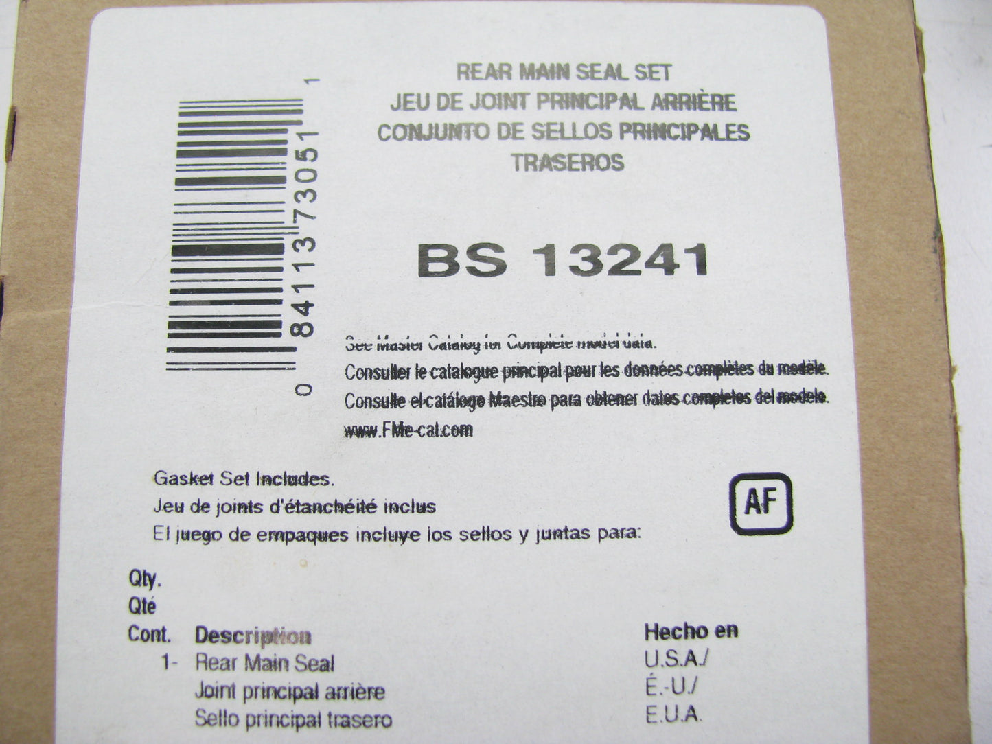 Fel-pro BS13241 Engine Rear Crankshaft Seal Kit (Rear Main Seal)
