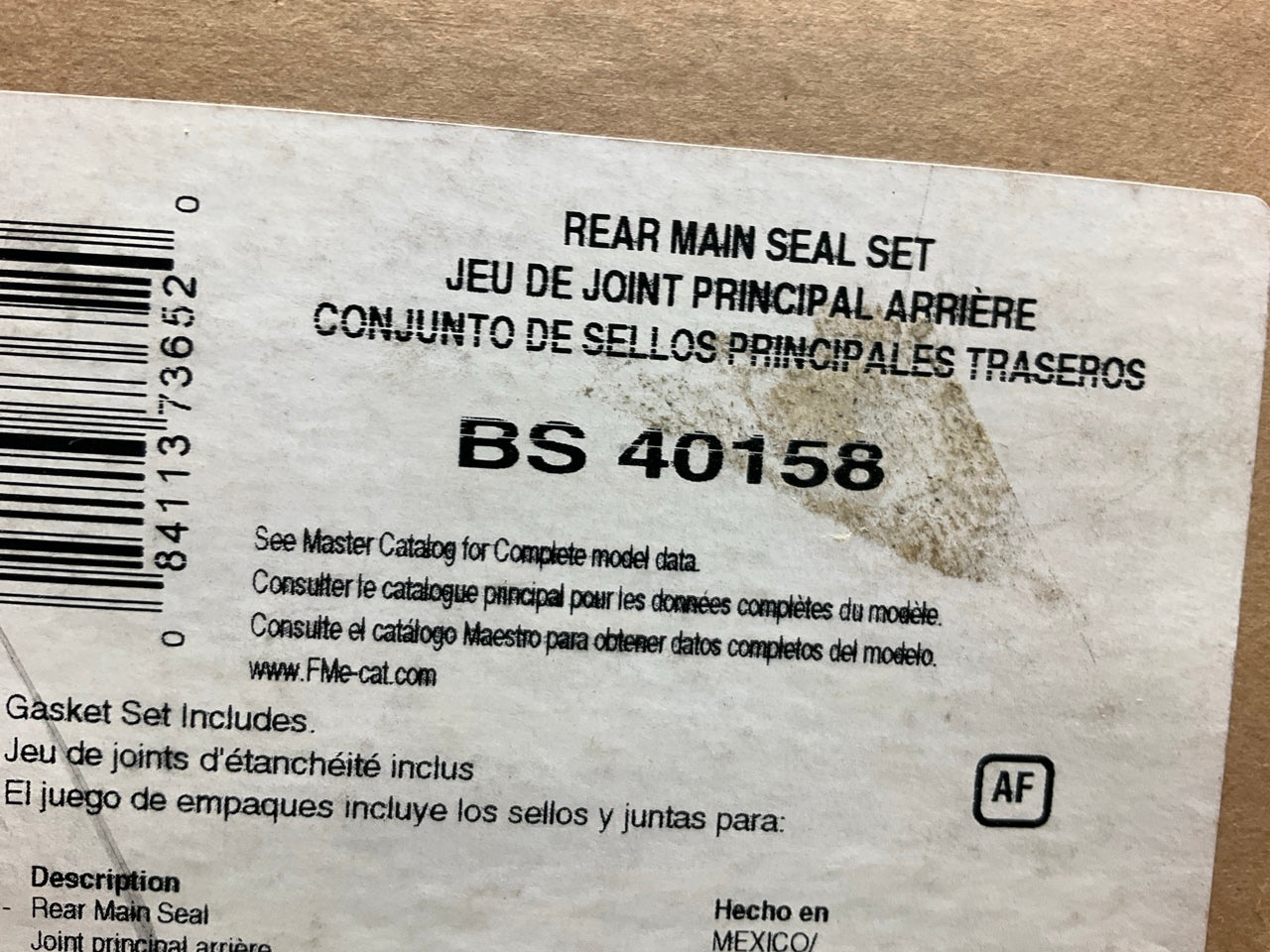 Fel-pro BS40158 Rear Crankshaft Main Seal Set