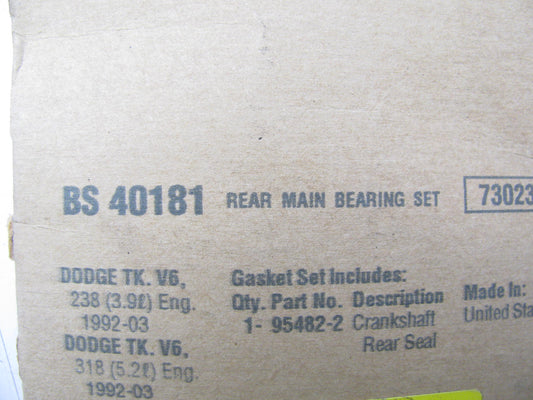 Fel-Pro BS40181 Rear Main Seal Set For 1992-2003 Dodge 3.9L 5.2L