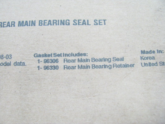 Fel-pro BS40189 Engine Crankshaft Rear Main Seal Set For 1998-2004 Kia 1.8L I4