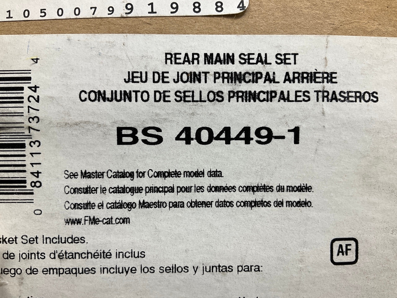 Fel Pro BS 40449-1 Engine Crankshaft Rear Main Bearing Seal