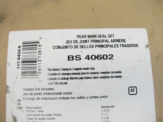 Fel-pro BS40602 Engine Crankshaft Seal Kit Rear 1979-1993 Detroit Diesel 8.2L
