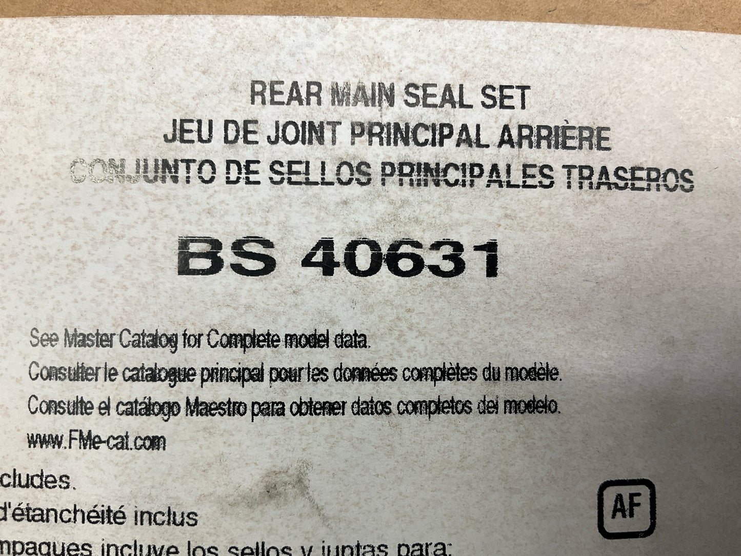 Fel-pro BS40631 Engine Rear Main Bearing Seal Set