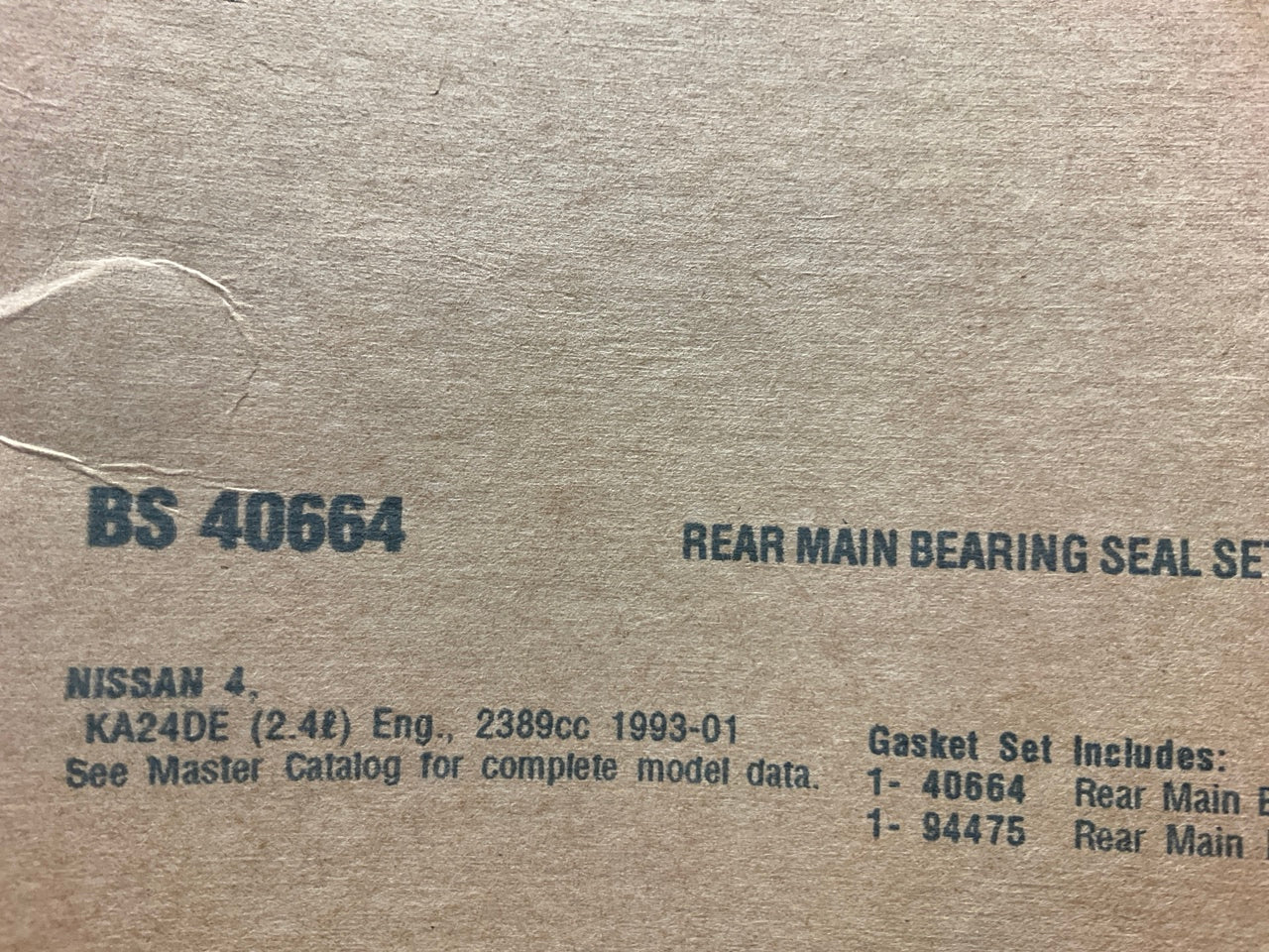 Fel-pro BS40664 REAR Engine Main Seal Set For 1993-2004 Nissan 2.4L L4