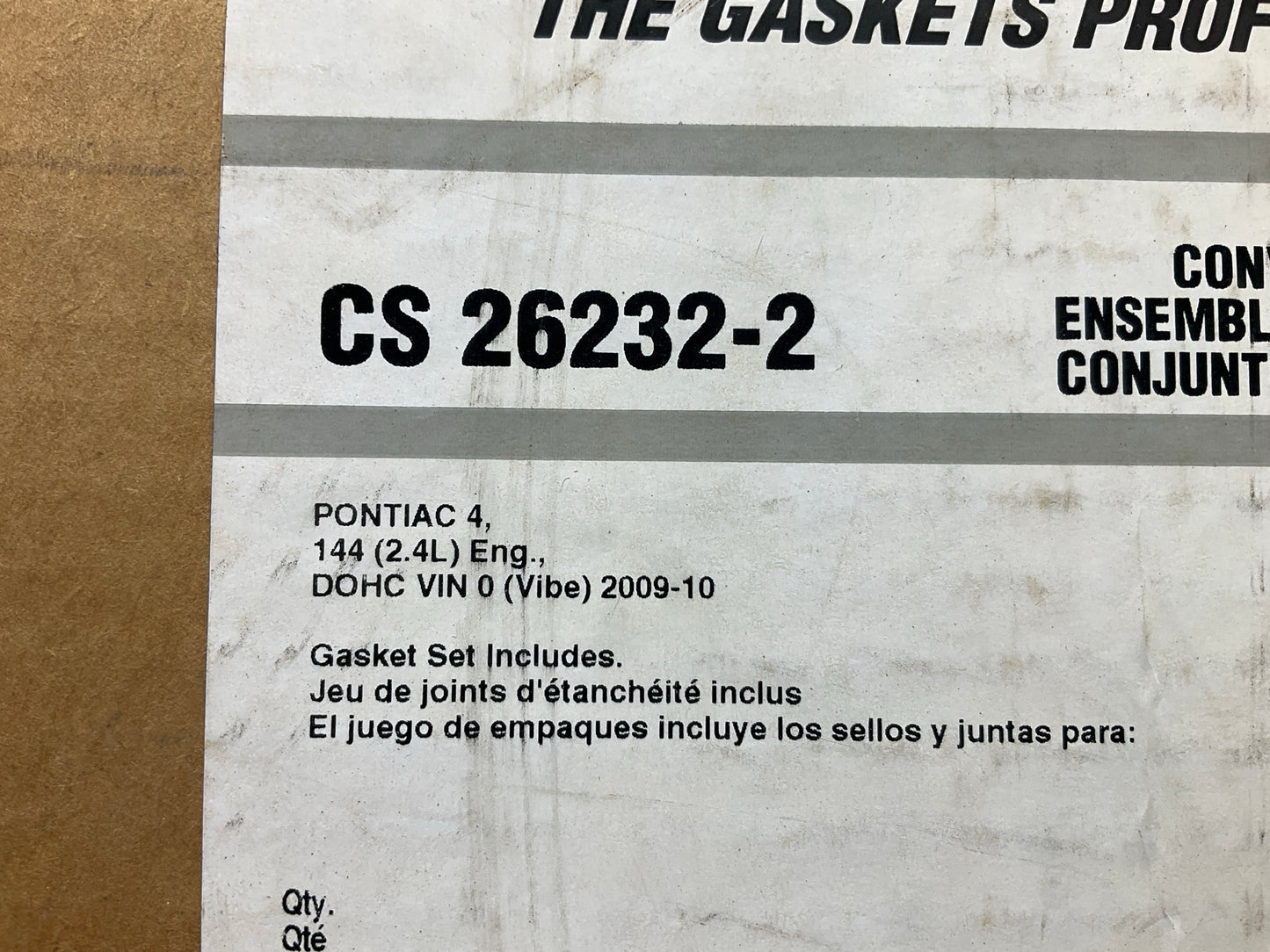 Fel-pro CS26232-2 Conversion (Lower Engine) Gasket Set - 09-10 Pontiac Vibe 2.4L