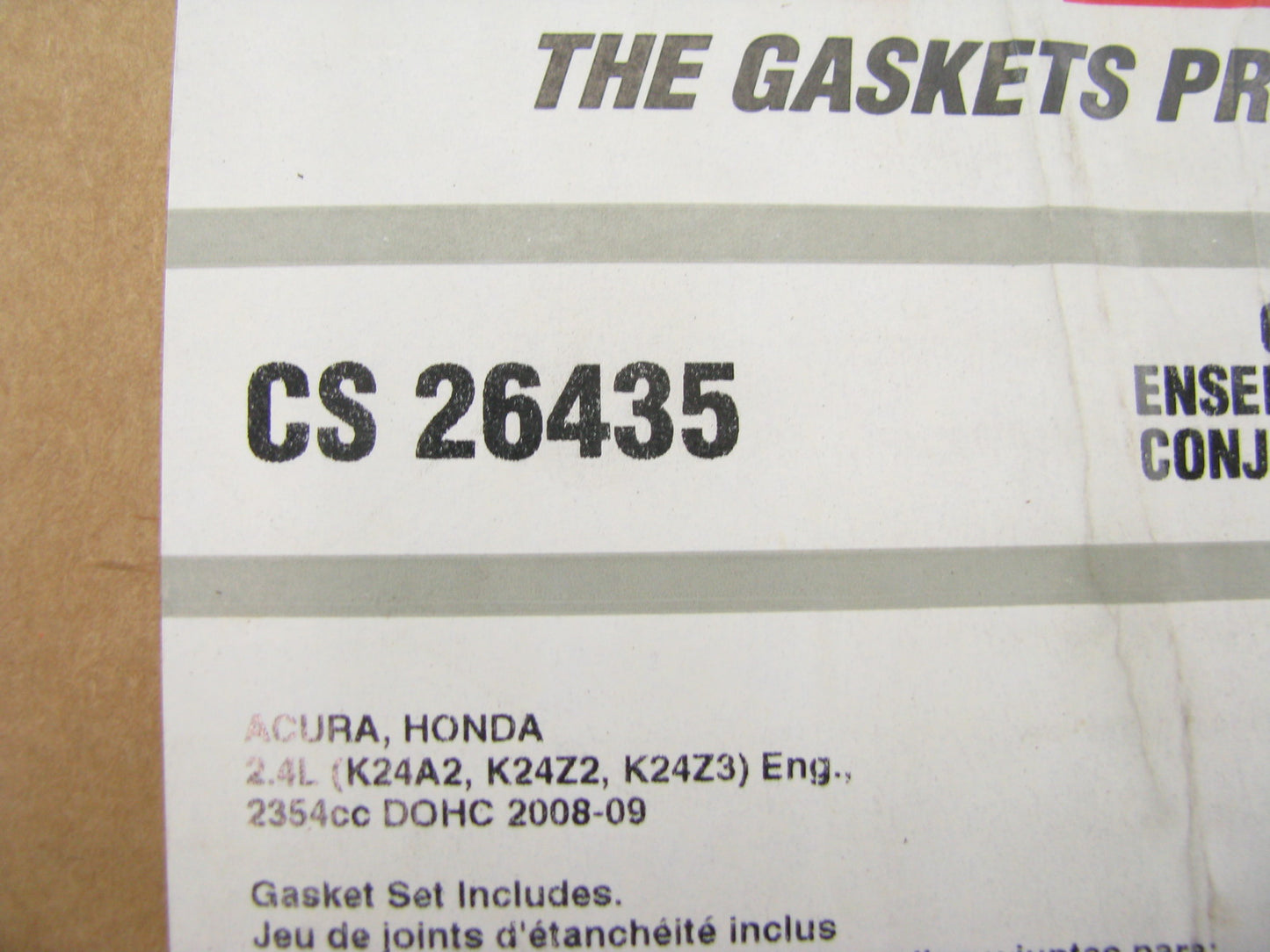 Fel-pro CS26435 Lower Engine Gasket Set For 2008-2015 Honda & Acura 2.4L