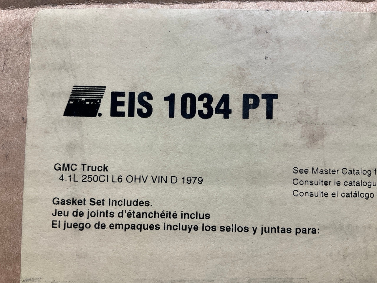 Fel-Pro EIS1034PT Engine Rebuilder Gasket Set For 1979 GMC 250-L6 (VIN D)