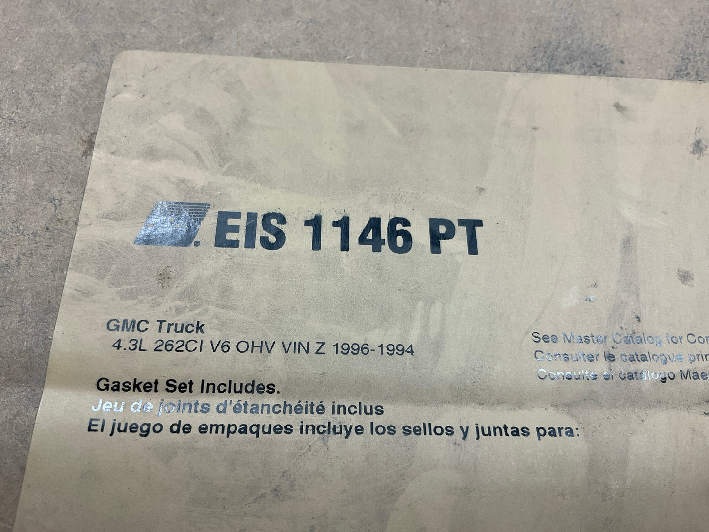 Fel-pro EIS1146PT Engine Short Block Gasket Set 1994-1996 GMC CHEVY 4.3L Truck