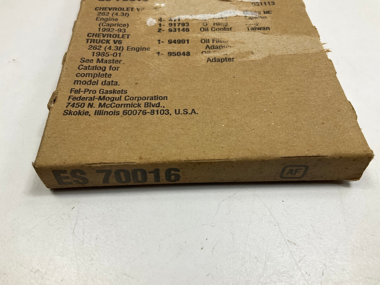 Fel-Pro ES70016 Engine Oil Cooler Gasket Set 1985-13 Chevrolet GMC 262 4.3L V6