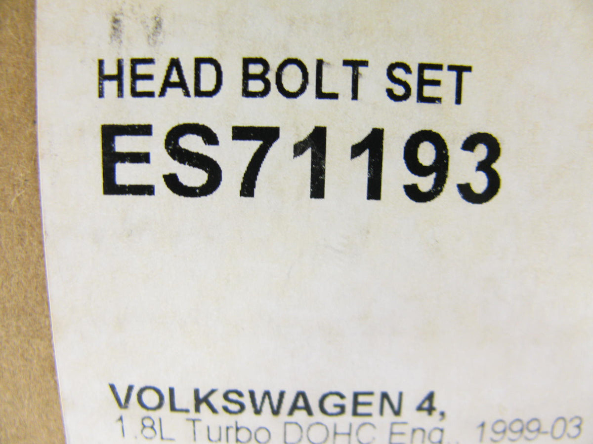 Fel-pro ES71193 Engine Cylinder Head Bolts - 1999-2006 VW Audi 1.8L-L4 Turbo