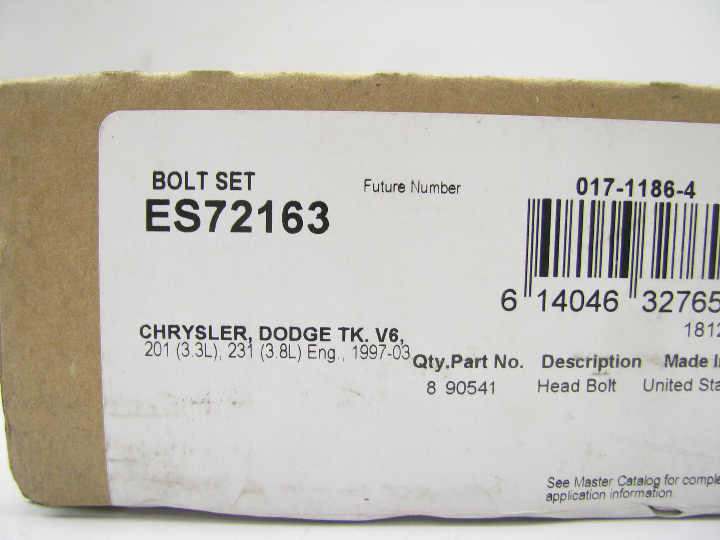 Fel-pro ES72163 Cylinder Head Bolts For 1997-2011 Chrysler 3.3L 3.8L