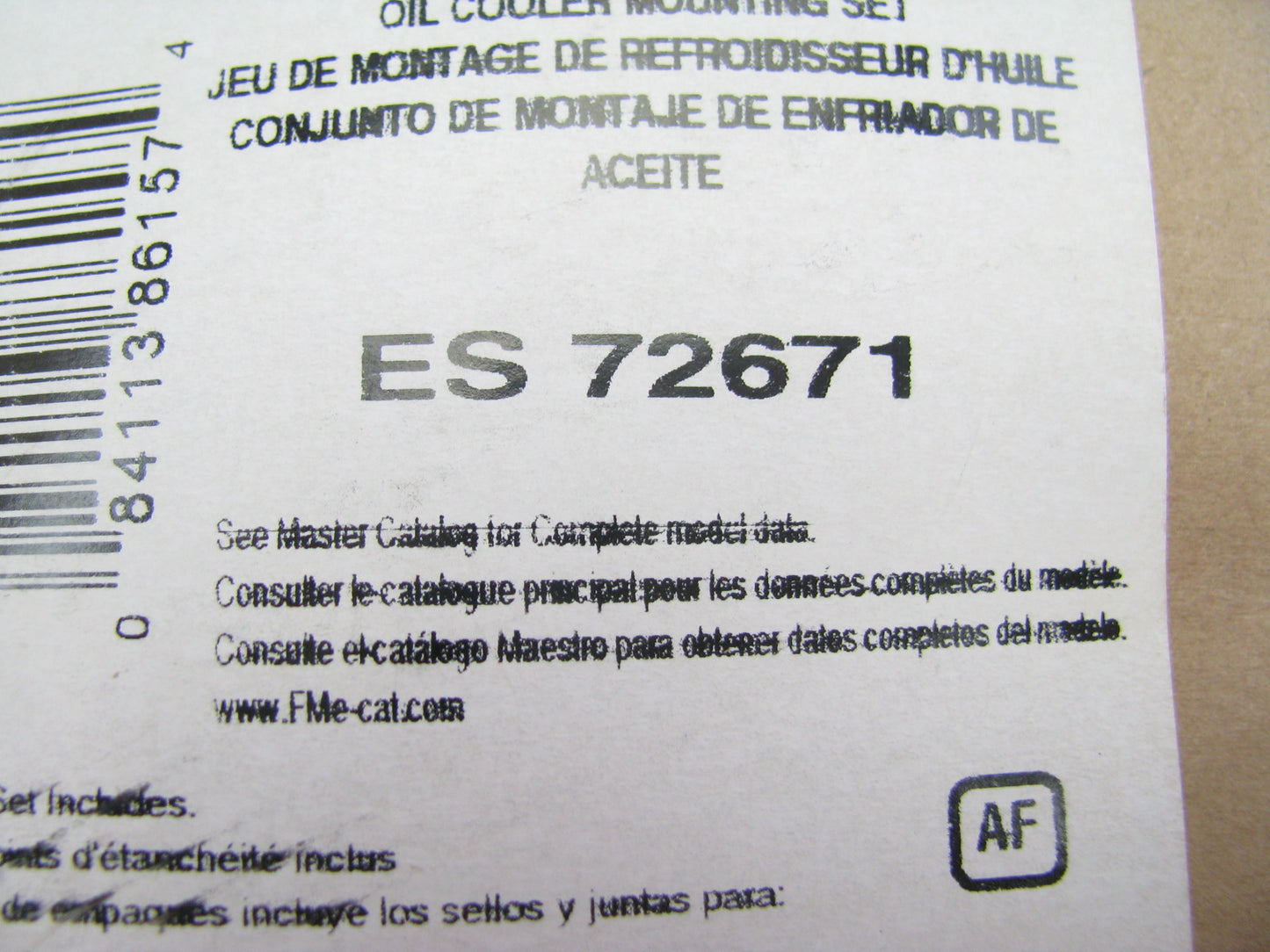 Fel-pro ES72671-TYPE2 Engine Oil Cooler Gasket Set