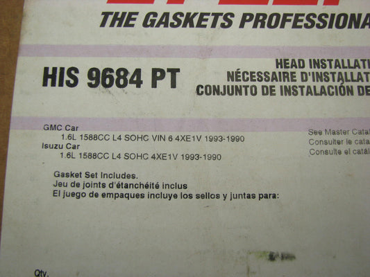 Fel-pro HIS9684PT Cylinder Head Gasket Set for 1990-1993 Geo Isuzu 1.6L